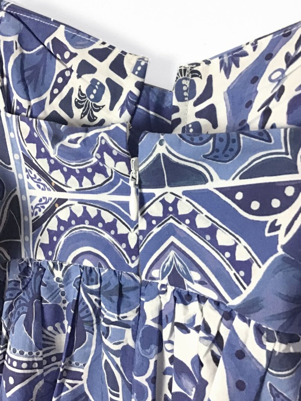 Farm Rio Blue Tile Dream Sleeveless Maxi Dress - Picture 9 of 16
